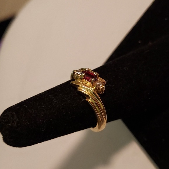 Ruby & Diamond 925 Ring - Picture 6 of 8